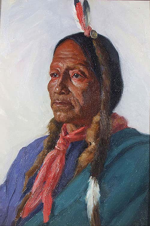 In-Rah-Ma-Tah [Untitled (Plains man, green shirt)]